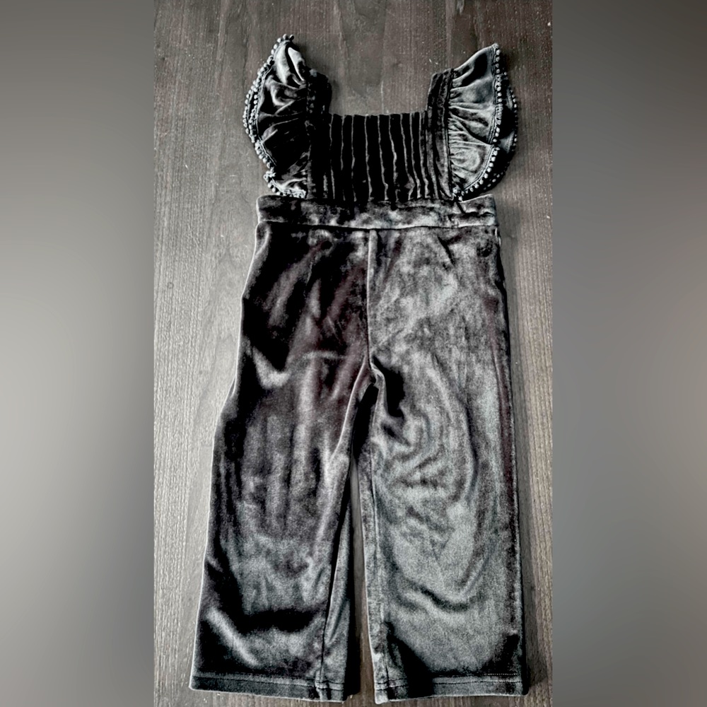 Deep Navy Blue PatPat Velvet Jumpsuit